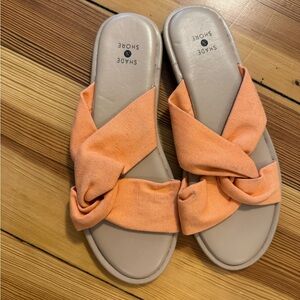 Shade & Shore Women's Peach Sandals